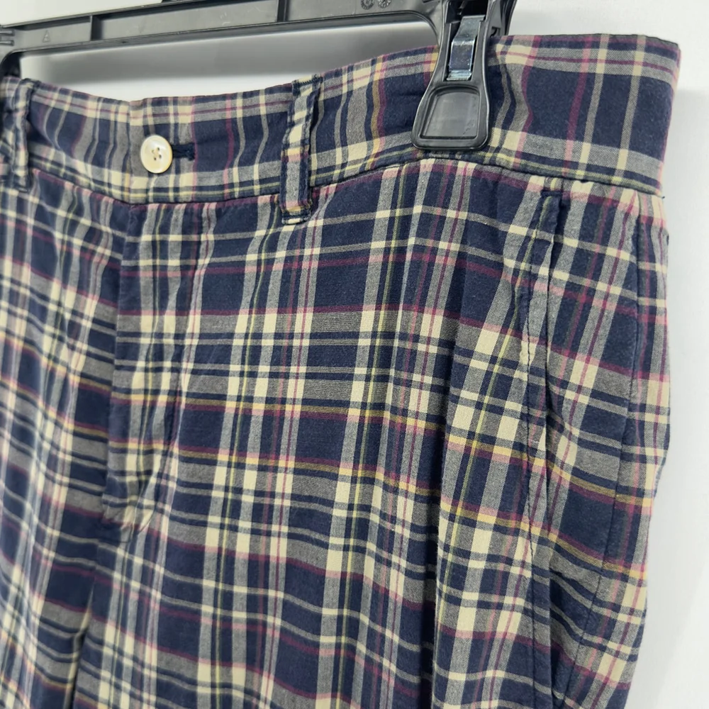 POLO RALPH LAUREN Lagenloook PREPPY Plaid Ankle Cropped TROUSERS Pants WOMENS 12 - Picture 5 of 10